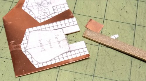 Judy Larson's Easy No Solder Hinges - , General Education, , file the corners